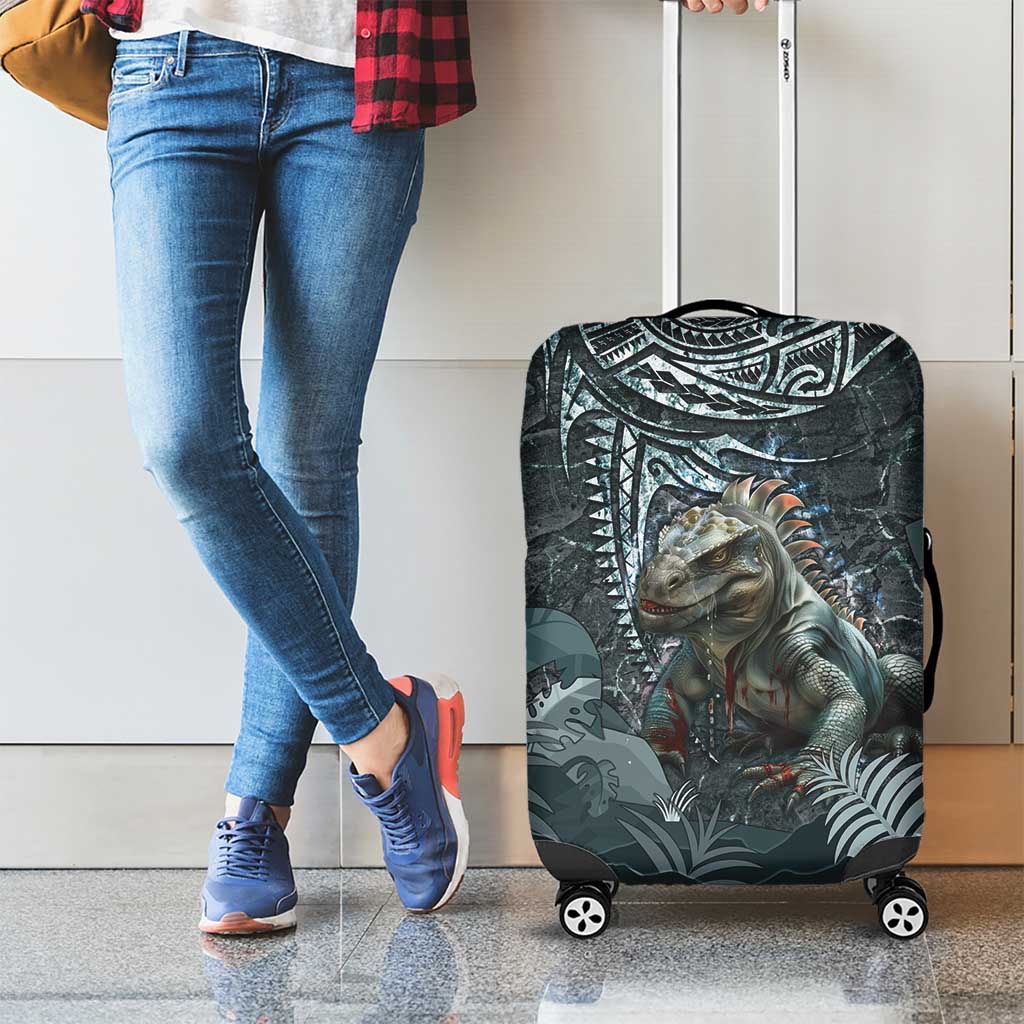 Hawaii Mo'o Lizard God Luggage Cover Polynesian Style LT05 - Polynesian Pride