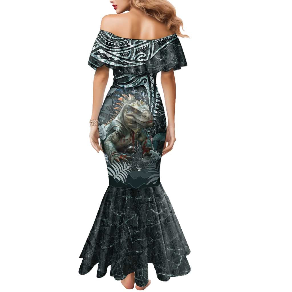 Hawaii Mo'o Lizard God Mermaid Dress Polynesian Style LT05 - Polynesian Pride