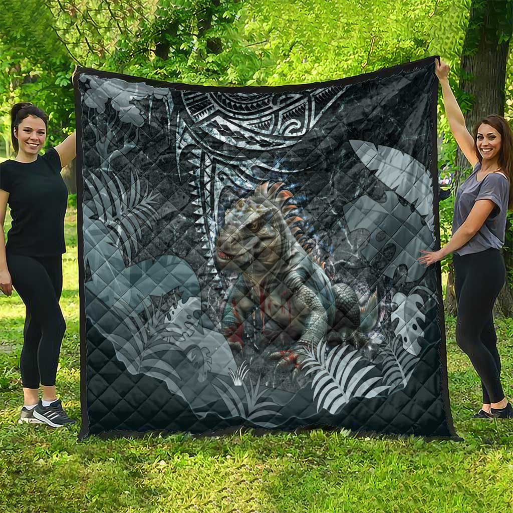 Hawaii Mo'o Lizard God Quilt Polynesian Style LT05 - Polynesian Pride