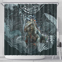 Hawaii Mo'o Lizard God Shower Curtain Polynesian Style LT05 - Polynesian Pride