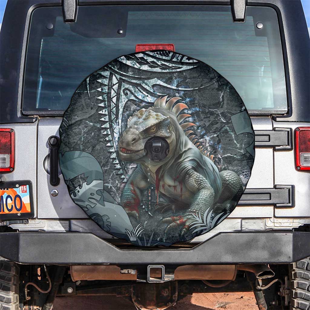 Hawaii Mo'o Lizard God Spare Tire Cover Polynesian Style