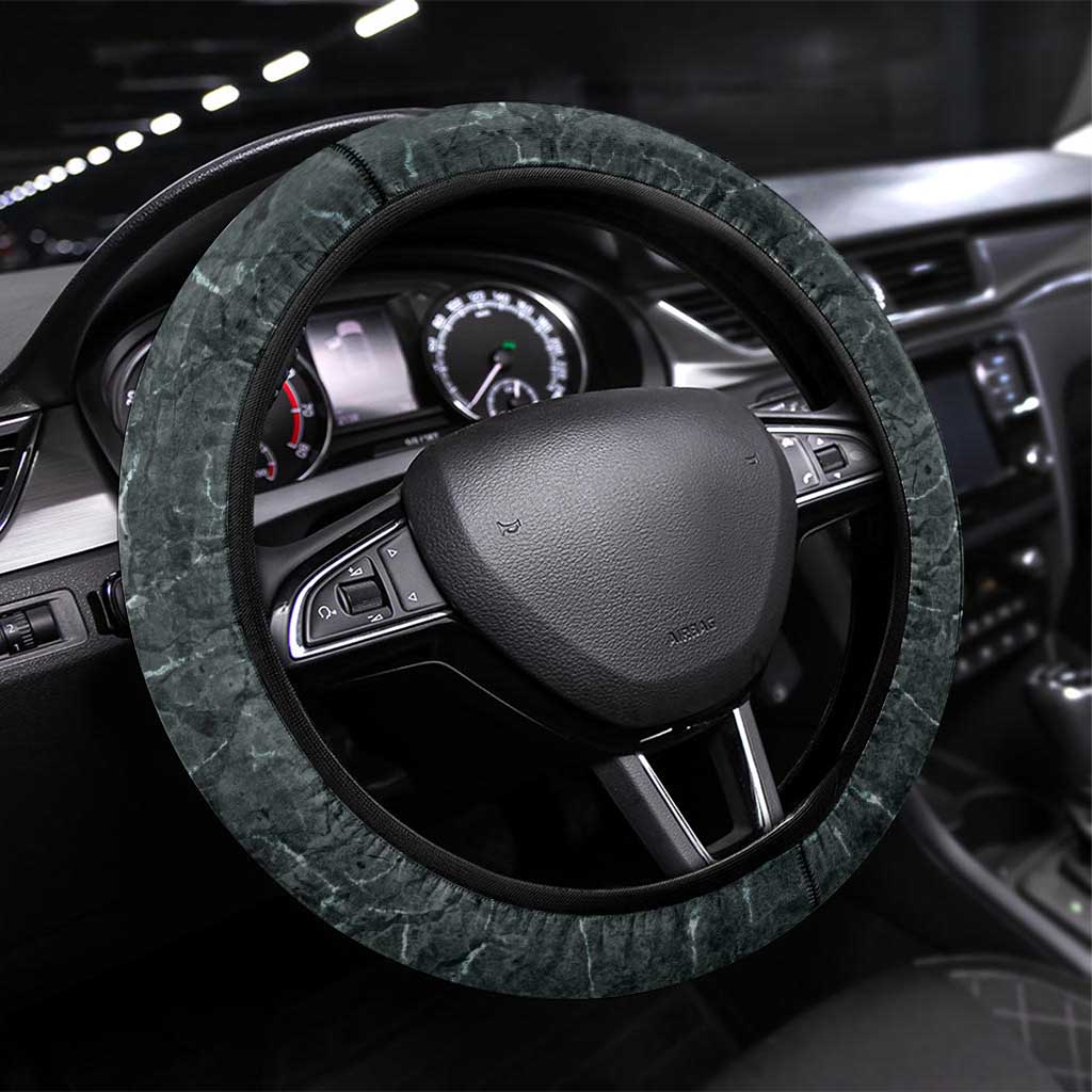 Hawaii Mo'o Lizard God Steering Wheel Cover Polynesian Style LT05 Universal Fit Green - Polynesian Pride