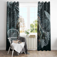 Hawaii Mo'o Lizard God Window Curtain Polynesian Style LT05 - Polynesian Pride