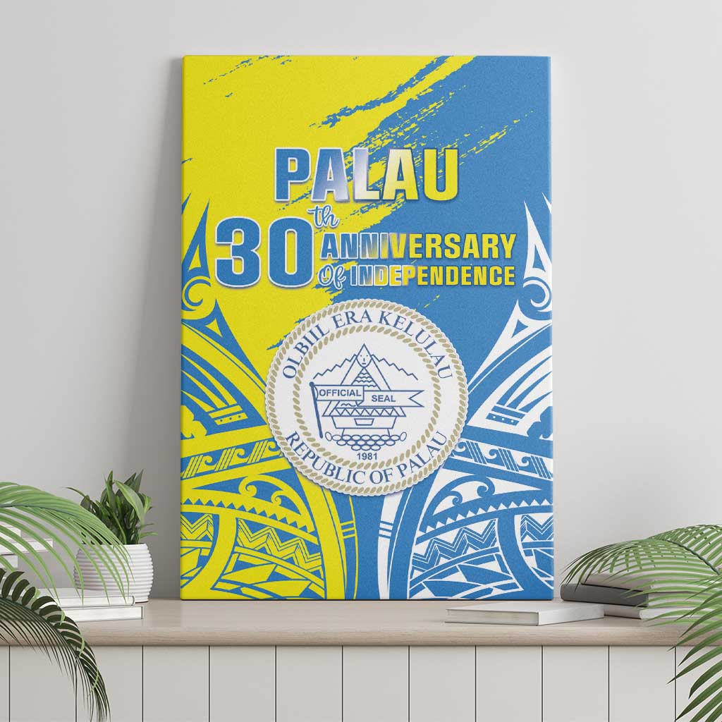 Palau Independence Day Canvas Wall Art Happy 30th Anniversary LT05 - Polynesian Pride