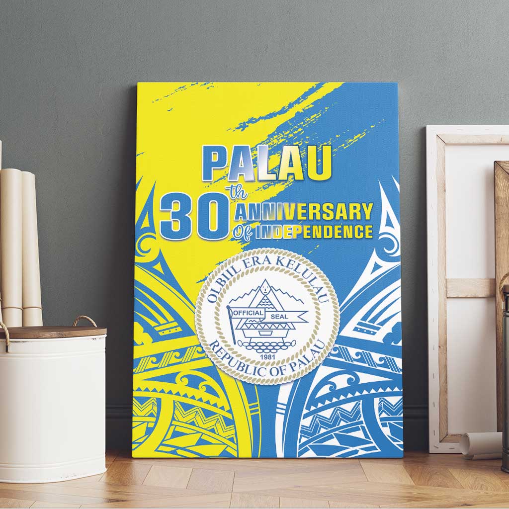 Palau Independence Day Canvas Wall Art Happy 30th Anniversary LT05 - Polynesian Pride