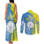 Palau Independence Day Couples Matching Tank Maxi Dress and Long Sleeve Button Shirt Happy 30th Anniversary