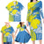 Palau Independence Day Family Matching Long Sleeve Bodycon Dress and Hawaiian Shirt Happy 30th Anniversary