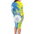 Palau Independence Day Family Matching Long Sleeve Bodycon Dress and Hawaiian Shirt Happy 30th Anniversary