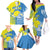 Palau Independence Day Family Matching Off The Shoulder Long Sleeve Dress and Hawaiian Shirt Happy 30th Anniversary