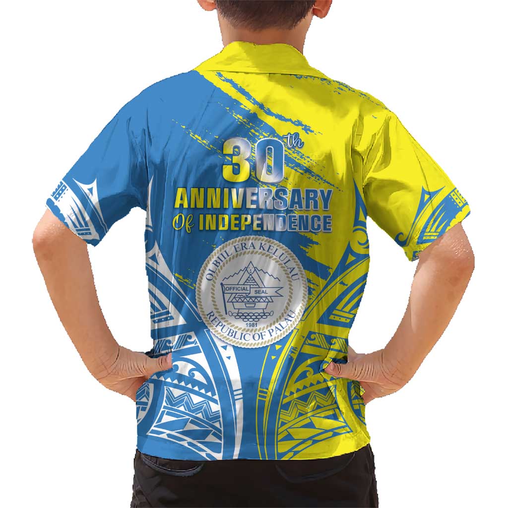 Palau Independence Day Kid Hawaiian Shirt Happy 30th Anniversary LT05 - Polynesian Pride