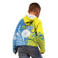 Palau Independence Day Kid Hoodie Happy 30th Anniversary LT05 - Polynesian Pride