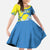 Palau Independence Day Kid Short Sleeve Dress Happy 30th Anniversary