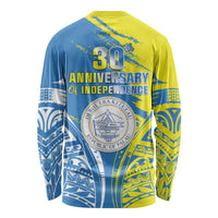 Palau Independence Day Long Sleeve Shirt Happy 30th Anniversary LT05 - Polynesian Pride