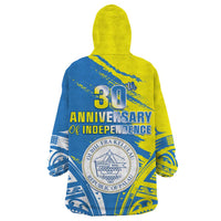Palau Independence Day Wearable Blanket Hoodie Happy 30th Anniversary LT05 - Polynesian Pride
