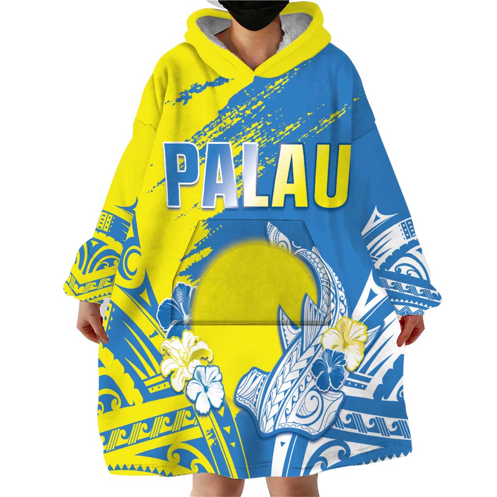 Palau Independence Day Wearable Blanket Hoodie Happy 30th Anniversary LT05 - Polynesian Pride