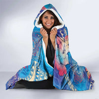 Happy Diwali Festival Hooded Blanket Diya Lamp Rangoli With Polynesian Pattern LT05 - Polynesian Pride