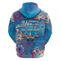 Happy Diwali Festival Hoodie Diya Lamp Rangoli With Polynesian Pattern LT05 - Polynesian Pride