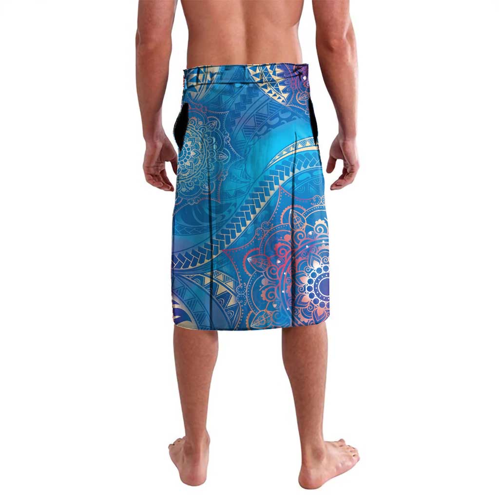 Happy Diwali Festival Lavalava Diya Lamp Rangoli With Polynesian Pattern LT05 - Polynesian Pride