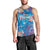 Happy Diwali Festival Men Tank Top Diya Lamp Rangoli With Polynesian Pattern