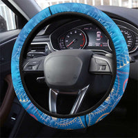 Happy Diwali Festival Steering Wheel Cover Diya Lamp Rangoli With Polynesian Pattern LT05 - Polynesian Pride