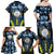 Personalised Palau Family Matching Off Shoulder Maxi Dress and Hawaiian Shirt Polynesian Dolphin Tropical Hibiscus Style