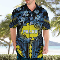 Personalised Palau Hawaiian Shirt Polynesian Dolphin Tropical Hibiscus Style LT05 - Polynesian Pride