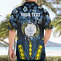 Personalised Palau Hawaiian Shirt Polynesian Dolphin Tropical Hibiscus Style LT05 - Polynesian Pride