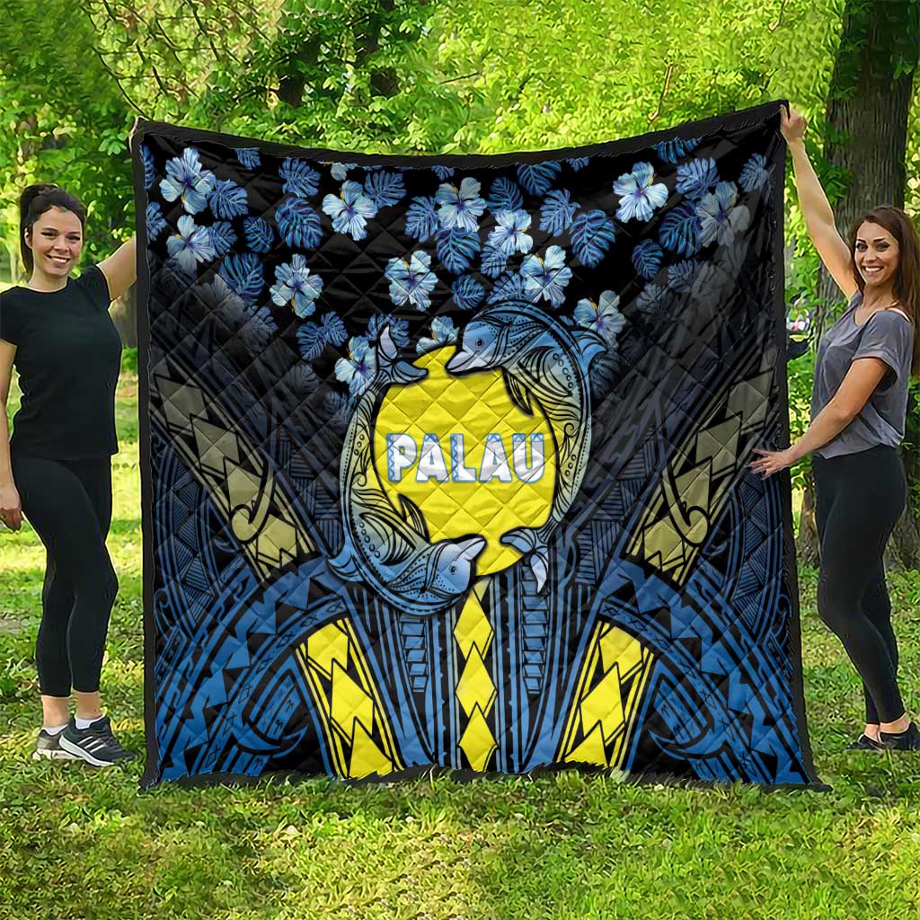 Palau Quilt Polynesian Dolphin Tropical Hibiscus Style LT05 - Polynesian Pride