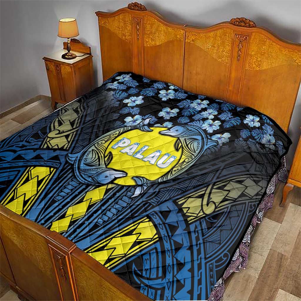 Palau Quilt Polynesian Dolphin Tropical Hibiscus Style LT05 - Polynesian Pride