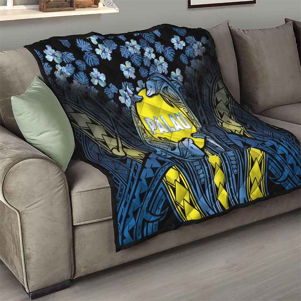 Palau Quilt Polynesian Dolphin Tropical Hibiscus Style LT05 - Polynesian Pride