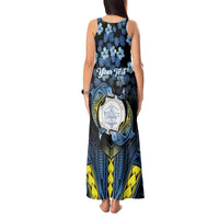 Personalised Palau Tank Maxi Dress Polynesian Dolphin Tropical Hibiscus Style LT05 - Polynesian Pride