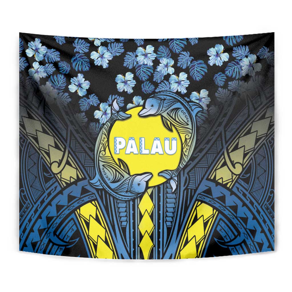 Palau Tapestry Polynesian Dolphin Tropical Hibiscus Style LT05 - Polynesian Pride