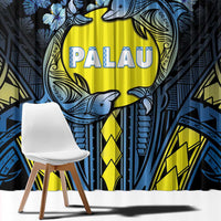 Palau Window Curtain Polynesian Dolphin Tropical Hibiscus Style LT05 - Polynesian Pride