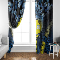 Palau Window Curtain Polynesian Dolphin Tropical Hibiscus Style LT05 - Polynesian Pride