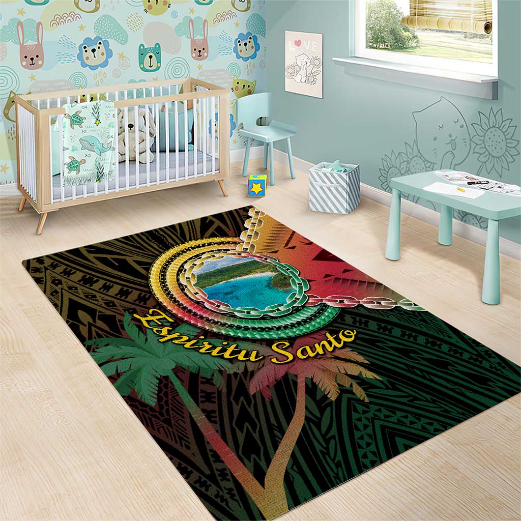 Vanuatu Espiritu Santo Island Area Rug Beach Landscape LT05 - Polynesian Pride