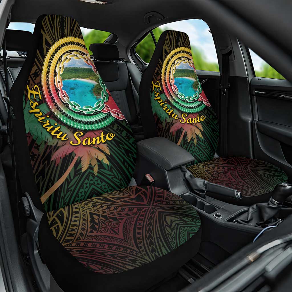 Vanuatu Espiritu Santo Island Car Seat Cover Beach Landscape LT05 One Size Black - Polynesian Pride