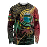 Vanuatu Espiritu Santo Island Long Sleeve Shirt Beach Landscape LT05 Unisex Black - Polynesian Pride