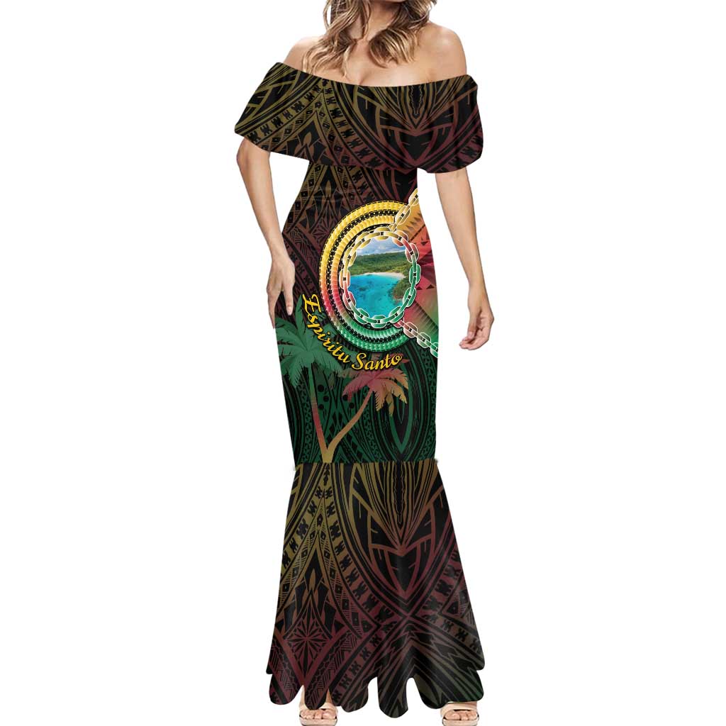 Vanuatu Espiritu Santo Island Mermaid Dress Beach Landscape LT05 - Polynesian Pride