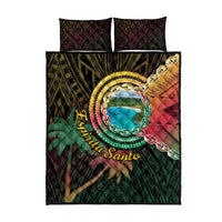 Vanuatu Espiritu Santo Island Quilt Bed Set Beach Landscape LT05 - Polynesian Pride