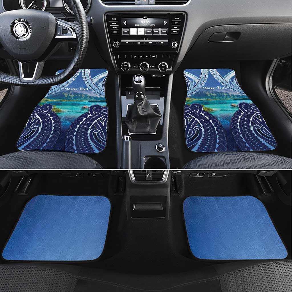 French Polynesia Bora Bora Car Mats Beach Landscape Polynesian Style LT05 Set 4pcs Blue - Polynesian Pride
