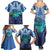 Personalised French Polynesia Bora Bora Family Matching Summer Maxi Dress and Hawaiian Shirt Beach Landscape Polynesian Style