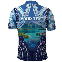 Personalised French Polynesia Bora Bora Polo Shirt Beach Landscape Polynesian Style LT05 - Polynesian Pride