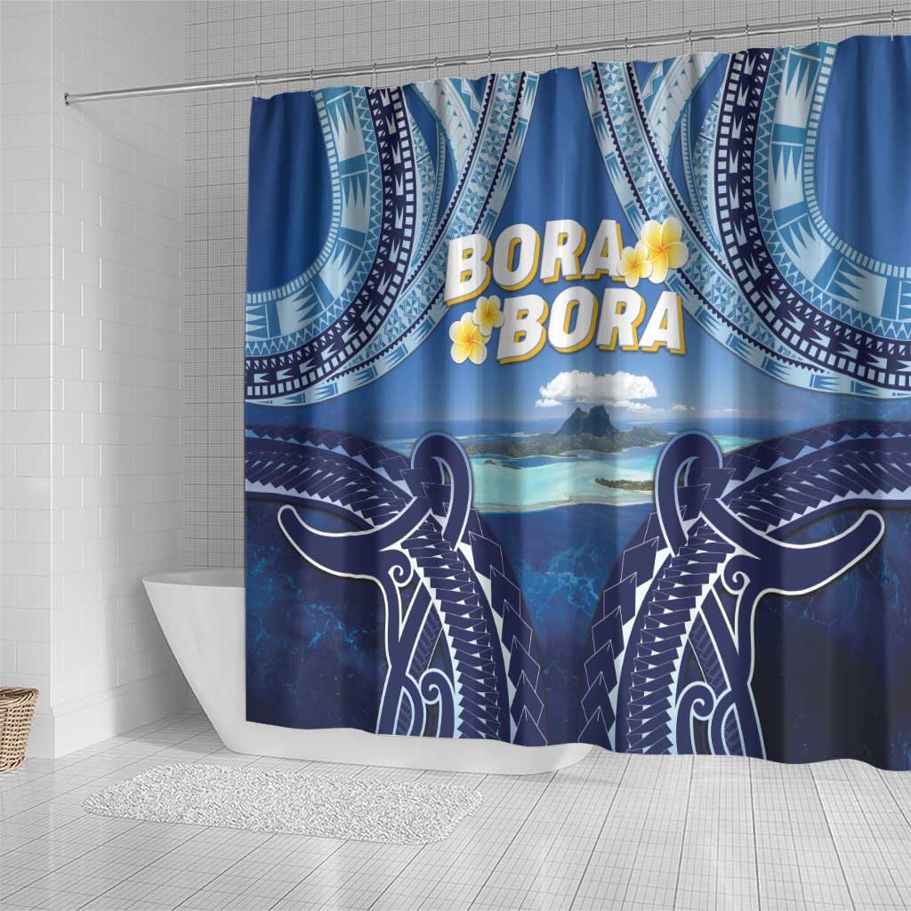 French Polynesia Bora Bora Shower Curtain Beach Landscape Polynesian Style LT05 - Polynesian Pride