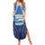 Personalised French Polynesia Bora Bora Summer Maxi Dress Beach Landscape Polynesian Style