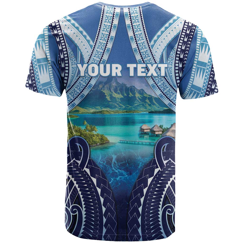 Personalised French Polynesia Bora Bora T Shirt Beach Landscape Polynesian Style LT05 - Polynesian Pride