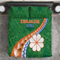 Marshall Islands Kwajalein Atoll Bedding Set Polynesian Tribal Tattoo LT05 Green - Polynesian Pride