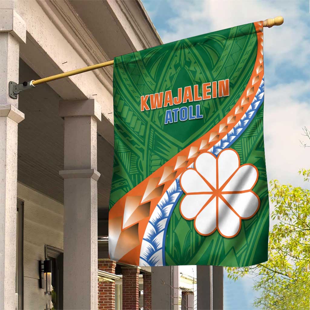 Marshall Islands Kwajalein Atoll Garden Flag Polynesian Tribal Tattoo LT05 House Flag Green - Polynesian Pride