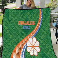 Marshall Islands Kwajalein Atoll Quilt Polynesian Tribal Tattoo LT05 Green - Polynesian Pride
