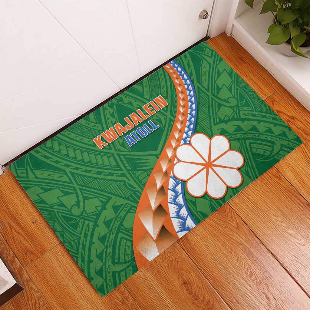 Marshall Islands Kwajalein Atoll Rubber Doormat Polynesian Tribal Tattoo LT05 - Polynesian Pride