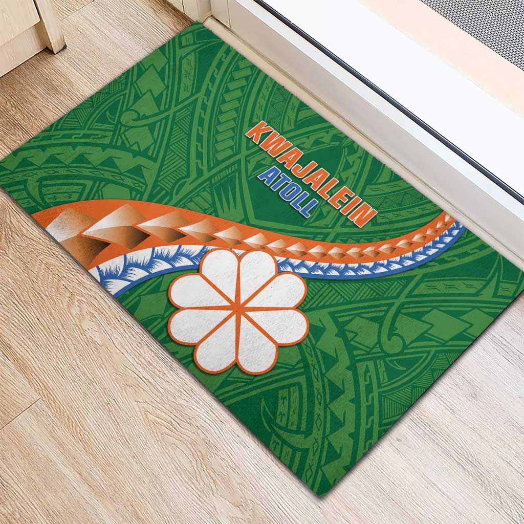 Marshall Islands Kwajalein Atoll Rubber Doormat Polynesian Tribal Tattoo LT05 - Polynesian Pride
